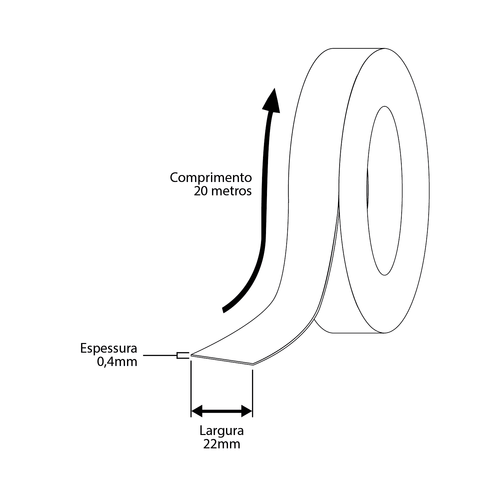 Fita de borda - Absoluto Fosco Cortona - Duratex 20m - Estoque do Marceneiro