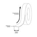 Fita de Borda - Nogueira Carajas Fosco Cortona - Placas do Brasil 10m - Estoque do Marceneiro