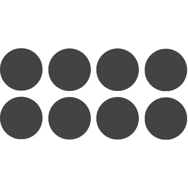 Tapa Furos - Grafite Fosco Screen - Placas Brasil 13mm - Cartela com 50 unidades - Estoque do Marceneiro