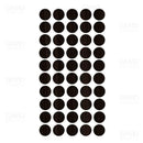 Tapa Furos - Nerello Fosco - Sudati 13mm - Cartela com 50 unidades - Estoque do Marceneiro