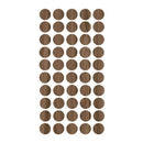 Tapa Furos - Nogal Terracota - Arauco 13mm - Cartela com 50 unidades - Estoque do Marceneiro