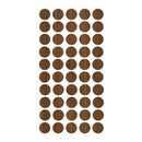 Tapa Furos - Nogueira Caiapó - Placas do Brasil 13mm - Cartela com 50 unidades - Estoque do Marceneiro