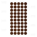 Tapa Furos - Samba Fosco - Placas do Brasil 13mm - Cartela com 50 unidades - Estoque do Marceneiro