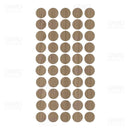 Tapa Furos - Siena Natural - Fibraplac - 13mm - Cartela com 50 unidades - Estoque do Marceneiro